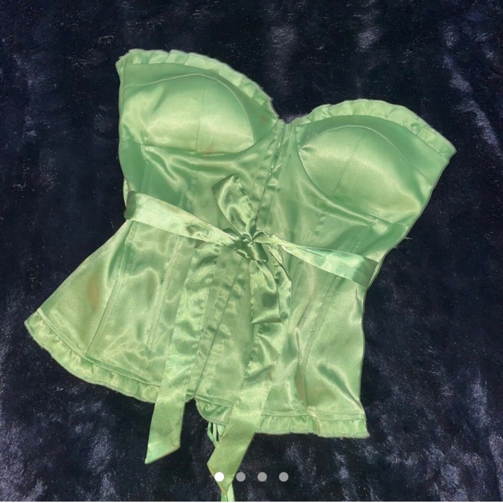 Beautiful green corset top